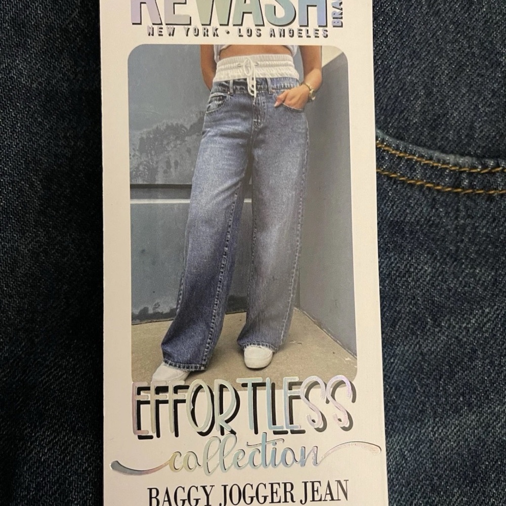 NWT Rewash Woman's Baggy Jogger Jeans 3/26